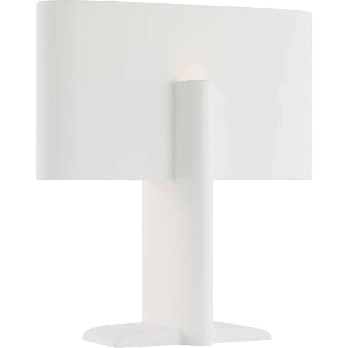 Kelly Wearstler Lotura 17" Intersecting Table Lamp in Museum White W15" x H16.75"