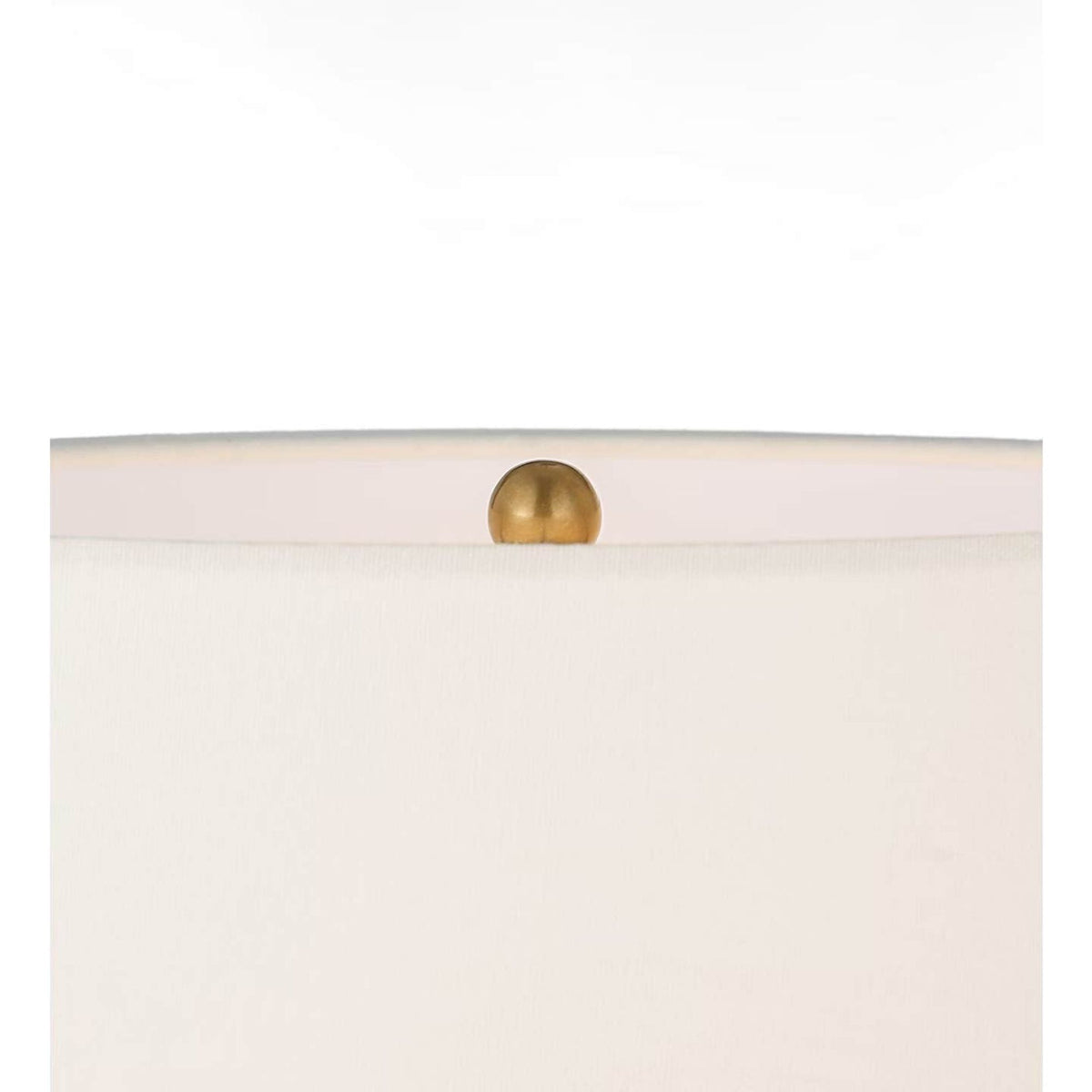 Kelly Wearstler Beton Medium Table Lamp in Antiqued White with Linen Shade W18.5" x H28.25"