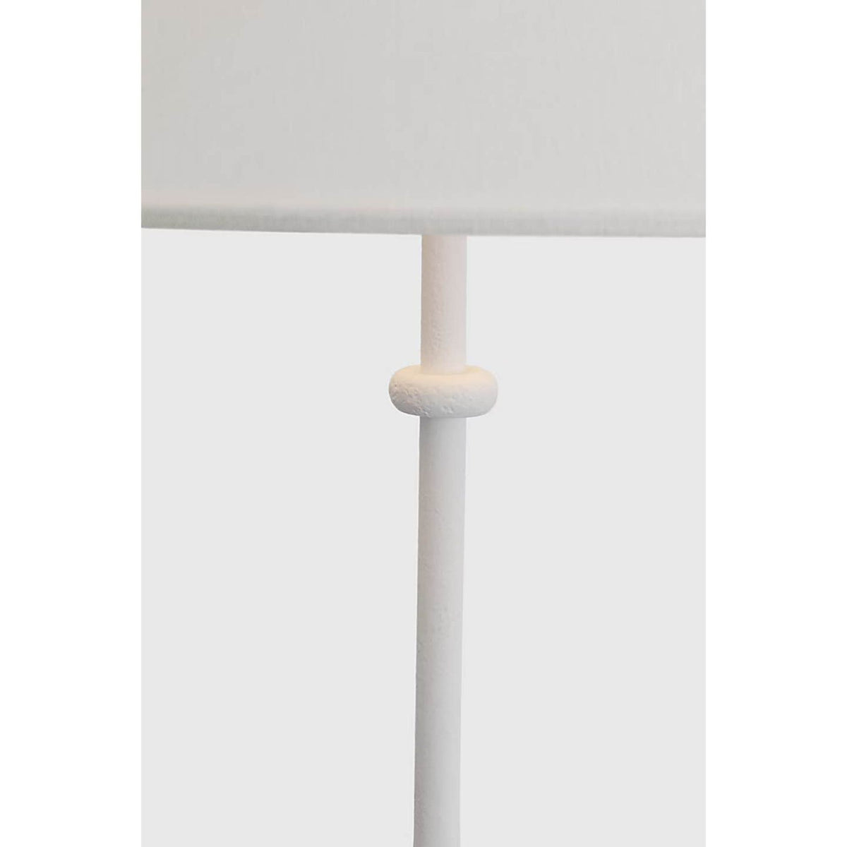 Kelly Wearstler Zealous 30" Table Lamp in Museum White with Linen Shade W23" x H30"