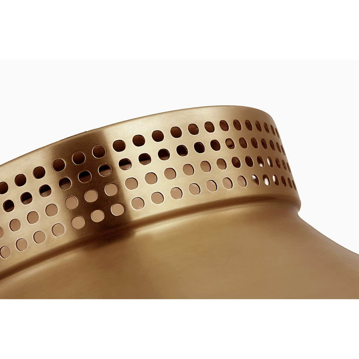 Kelly Wearstler Precision 9" Downlight Flush Mount in Antique-Burnished Brass with White Glass W8.5" x H4.5"