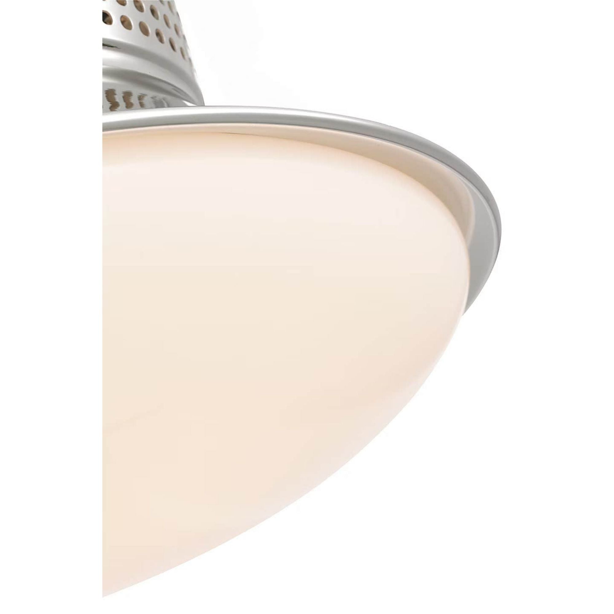 Kelly Wearstler Precision 9" Downlight Flush Mount in Polished Nickel with White Glass W8.5" x H4.5"