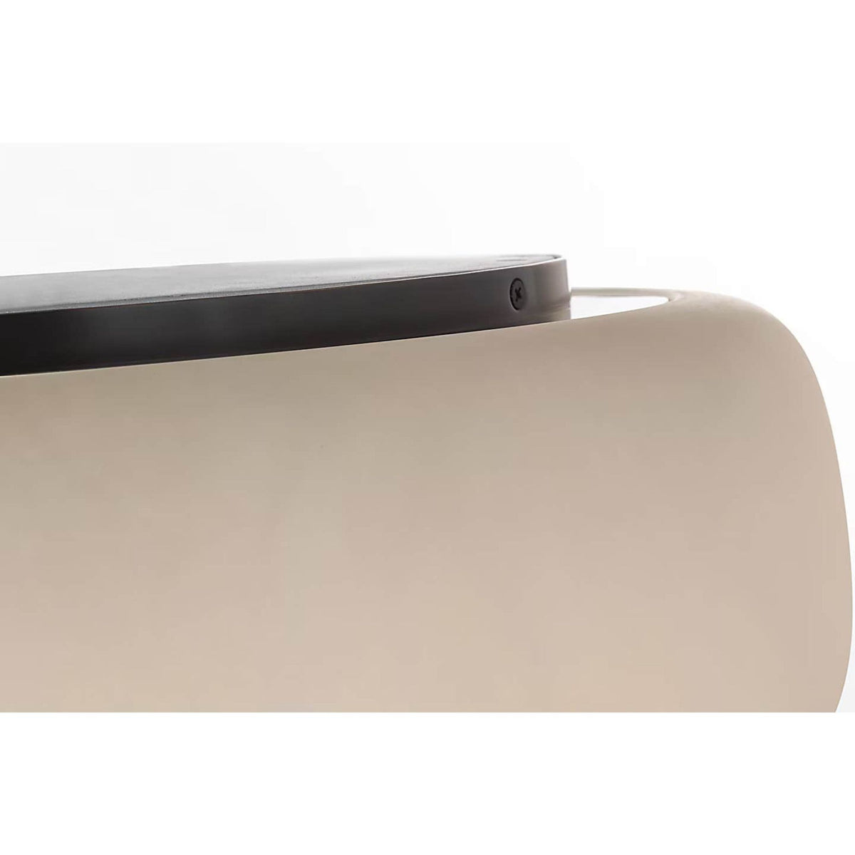 Kelly Wearstler Formosa 17" Flush Mount in Alabaster and Bronze W17" x H5.75"