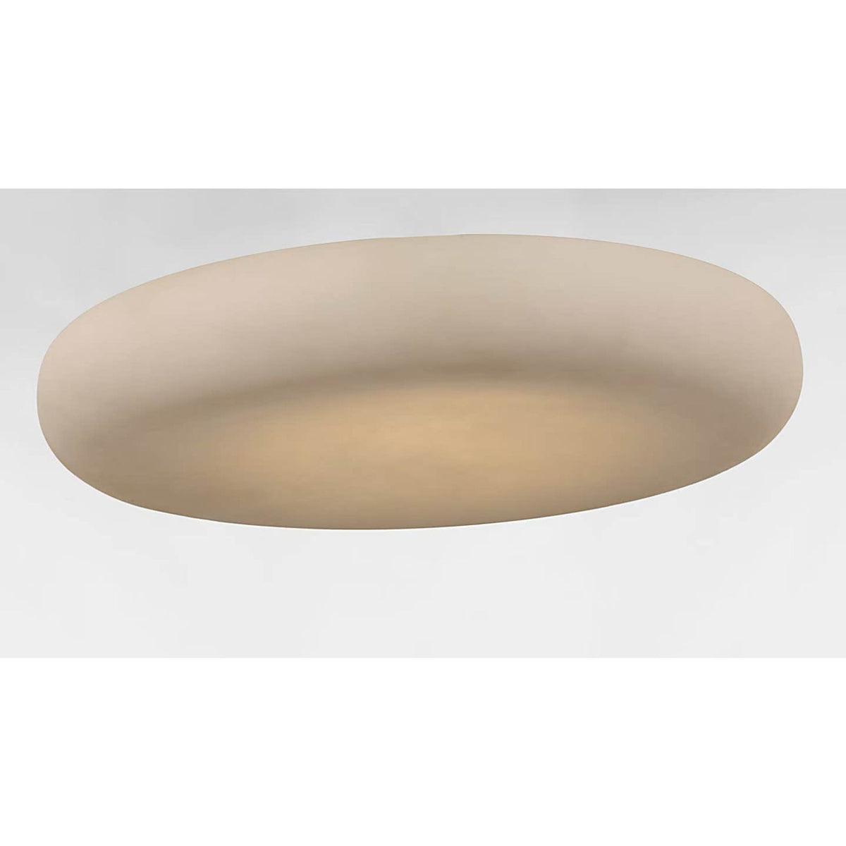 Kelly Wearstler Formosa 22" Flush Mount in Alabaster and Bronze W22" x H4.25"