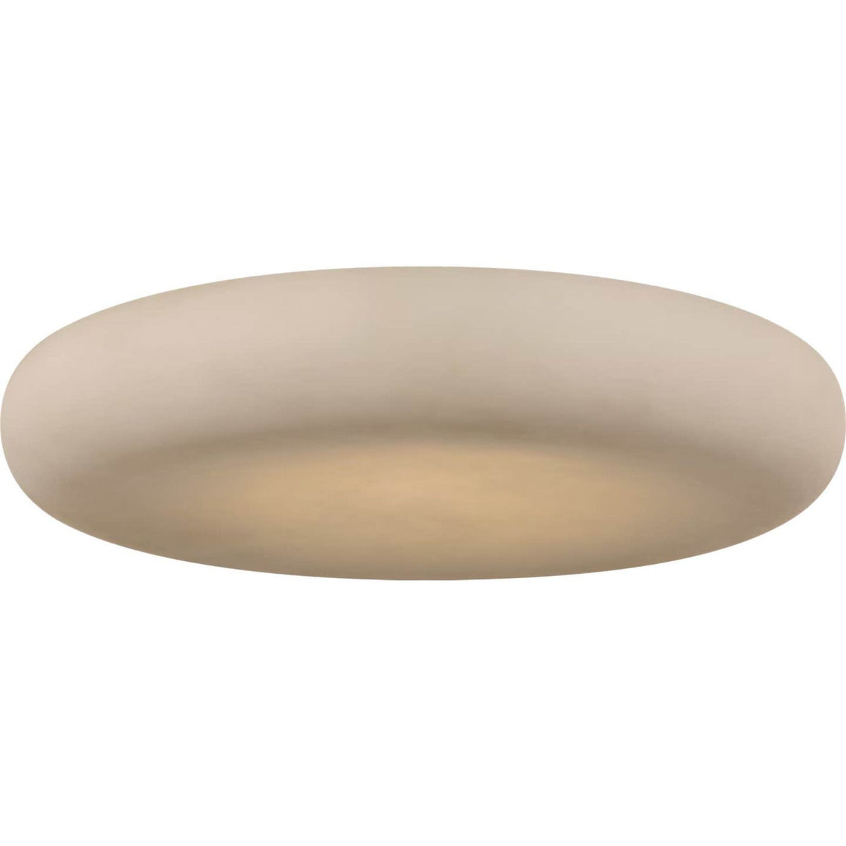 Kelly Wearstler Formosa 22" Flush Mount in Alabaster and Bronze W22" x H4.25"