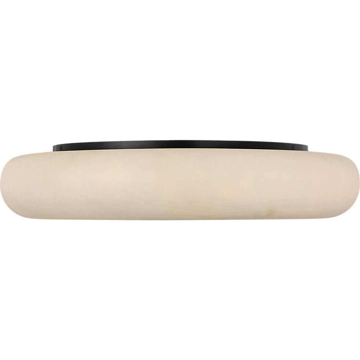 Kelly Wearstler Formosa 22" Flush Mount in Alabaster and Bronze W22" x H4.25"