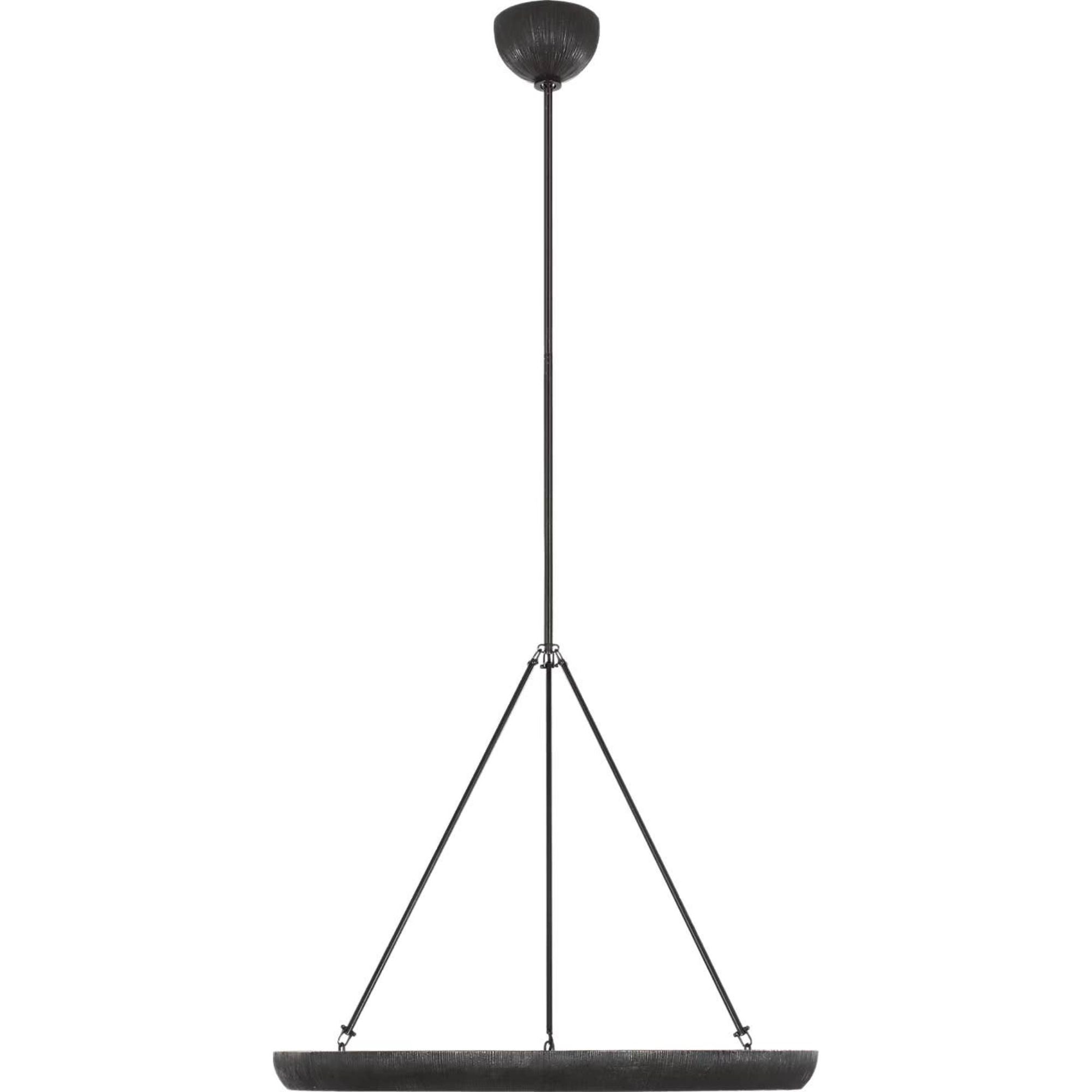 Kelly Wearstler Utopia 30" Ring Chandelier in Aged Iron W30"