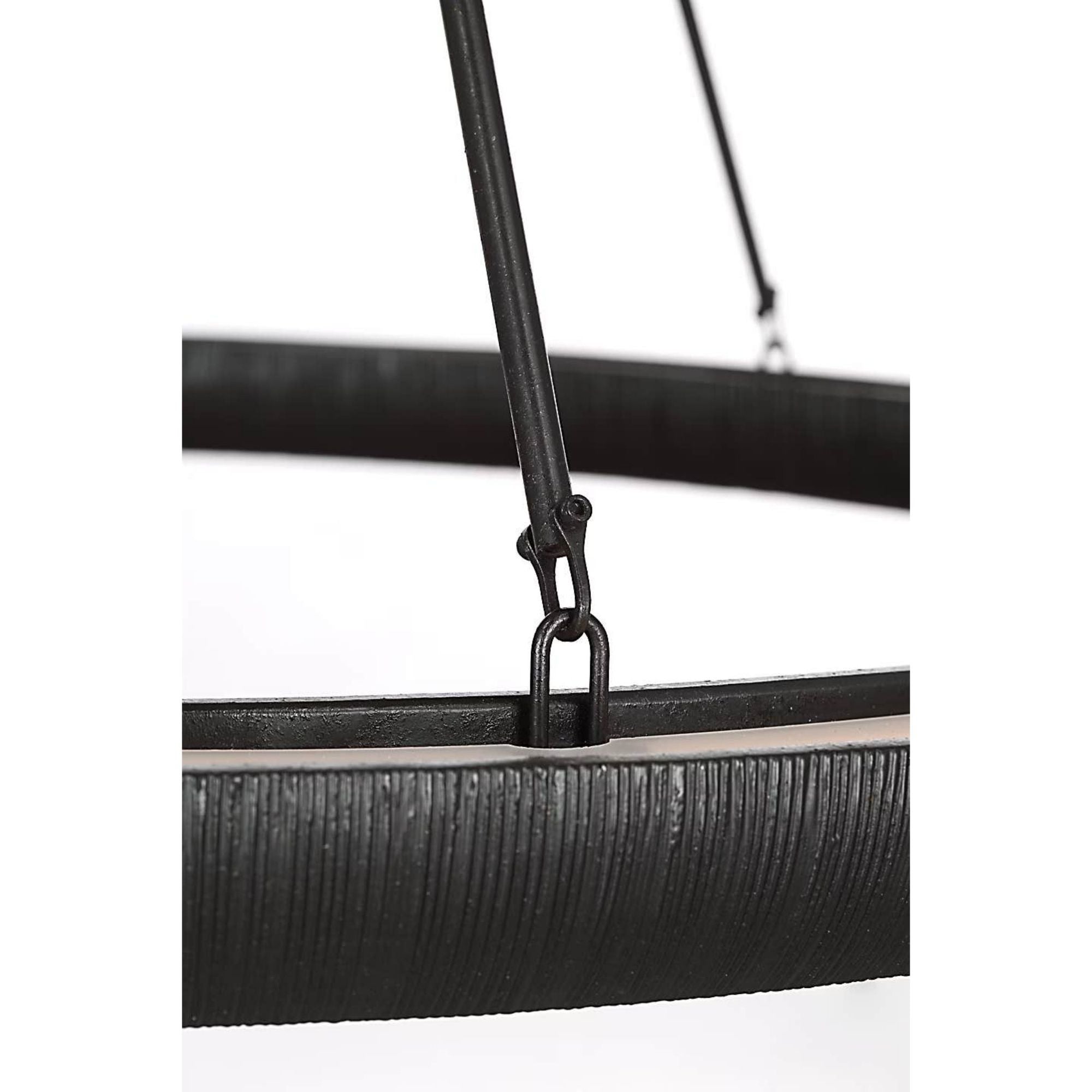 Kelly Wearstler Utopia 42" Ring Chandelier in Aged Iron W42"