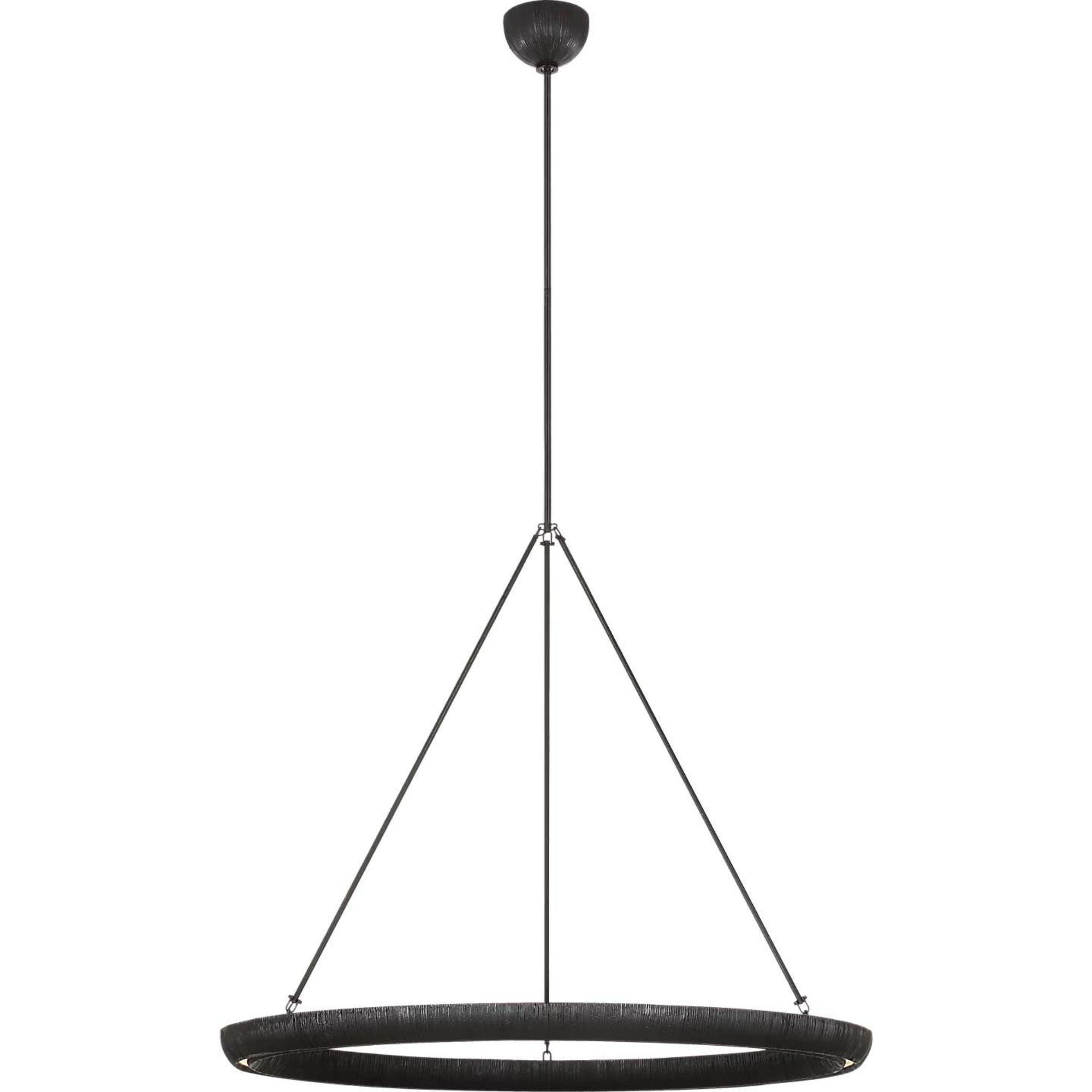 Kelly Wearstler Utopia 42" Ring Chandelier in Aged Iron W42"