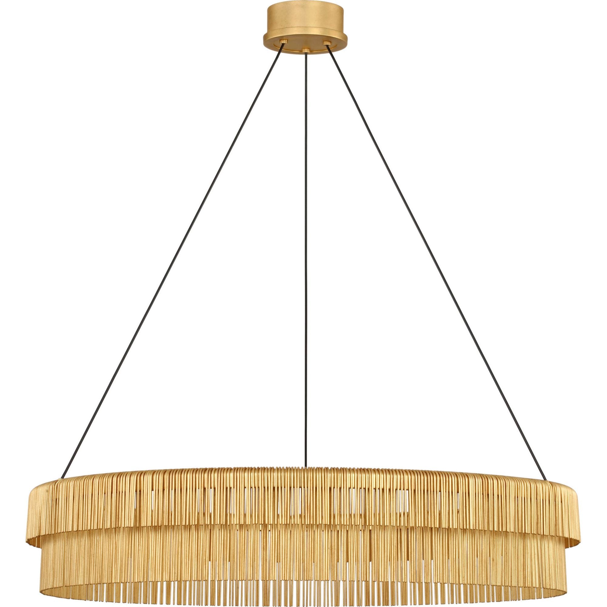 Kelly Wearstler Differo 34" Layered Ring Chandelier in Gild W33.75"