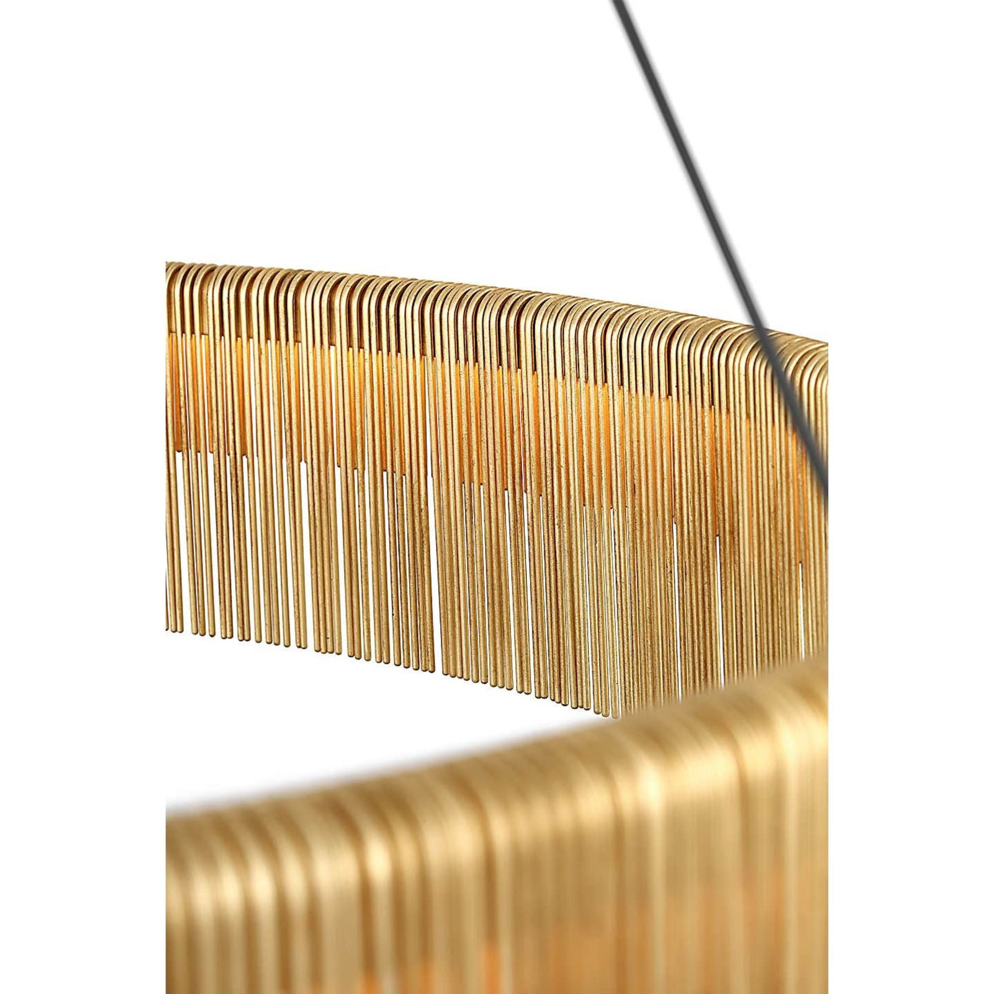 Kelly Wearstler Differo 40" Layered Ring Chandelier in Gild W40"