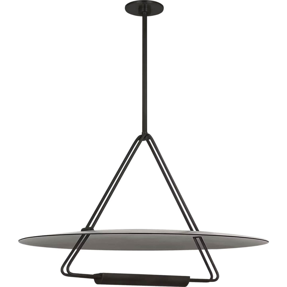 Kelly Wearstler Teline 30" Round Chandelier in Matte Black W30"
