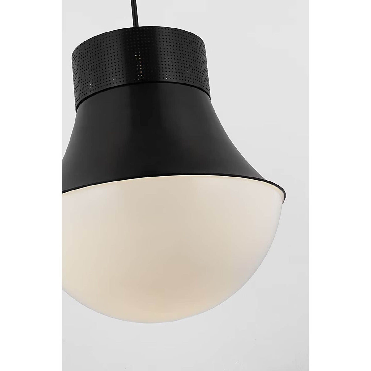 Kelly Wearstler Precision 24" Pendant in Bronze with White Glass W24"