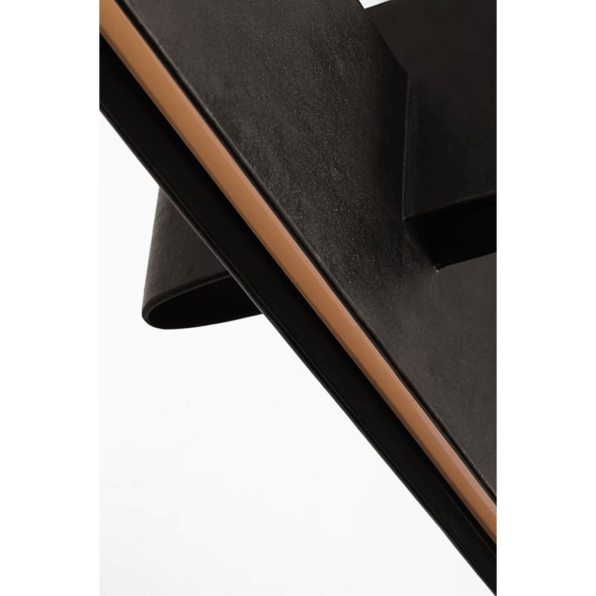 Kelly Wearstler Lotura 48" Intersecting Linear Pendant in Museum Black W13.75" x 48"