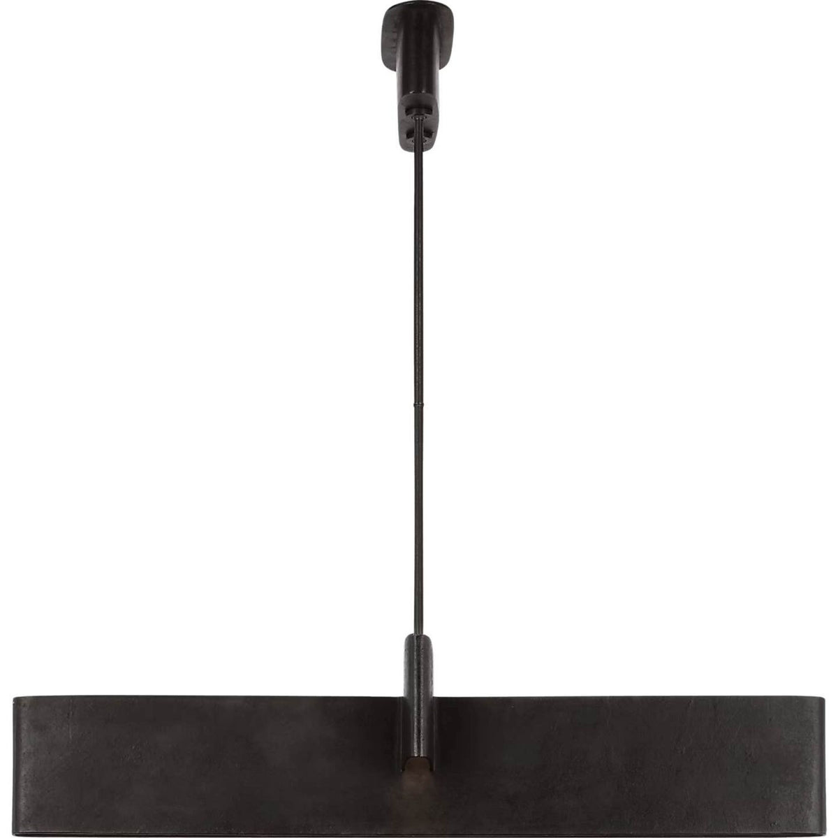 Kelly Wearstler Lotura 48" Intersecting Linear Pendant in Museum Black W13.75" x 48"