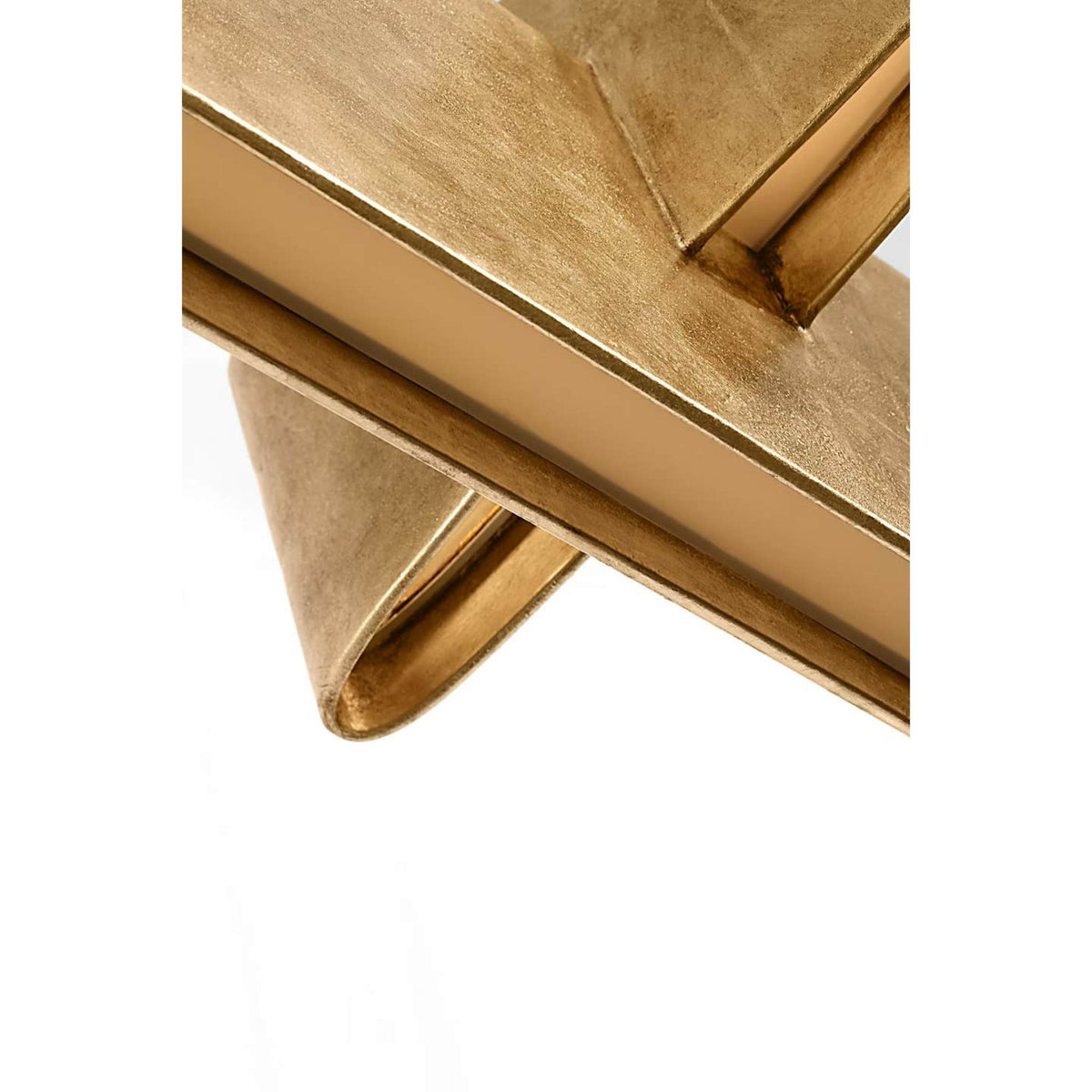 Kelly Wearstler Lotura 48" Intersecting Linear Pendant in Museum Gild W13.75" x 48"