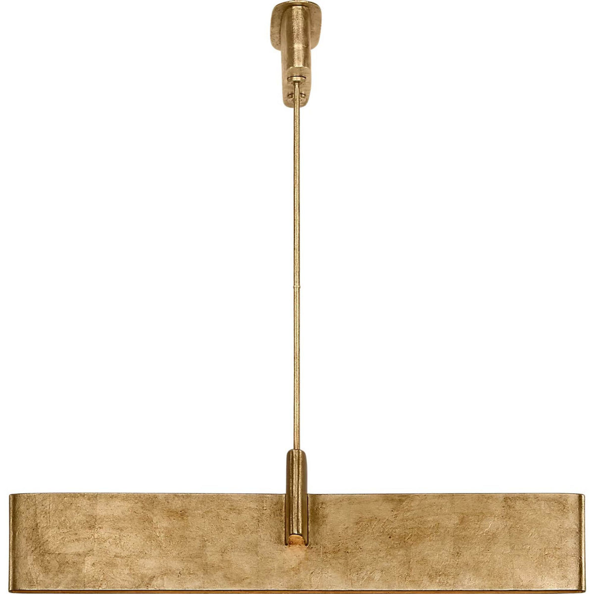 Kelly Wearstler Lotura 48" Intersecting Linear Pendant in Museum Gild W13.75" x 48"