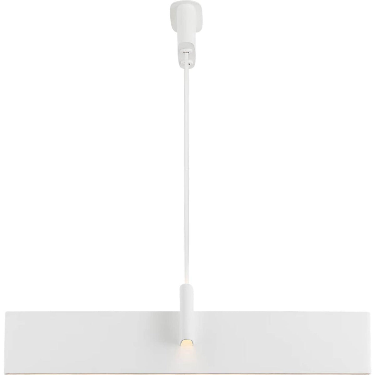 Kelly Wearstler Lotura 48" Intersecting Linear Pendant in Museum White W13.75" x 48"