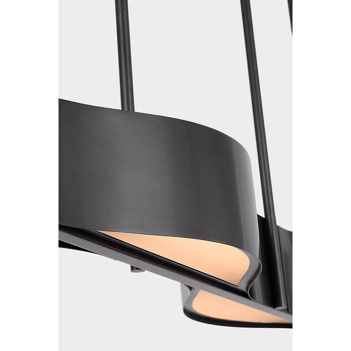 Kelly Wearstler Avant 60" Linear Pendant in Bronze with Frosted Glass W6.75" x 60"