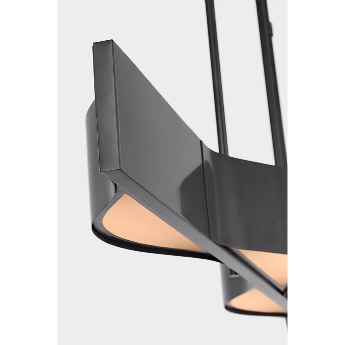 Kelly Wearstler Avant 60" Linear Pendant in Bronze with Frosted Glass W6.75" x 60"