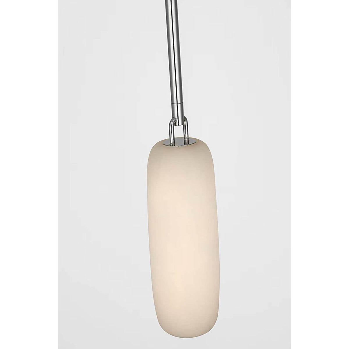 Kelly Wearstler Formosa 11" Single Pendant in Polished Nickel with Alabaster W3.25"