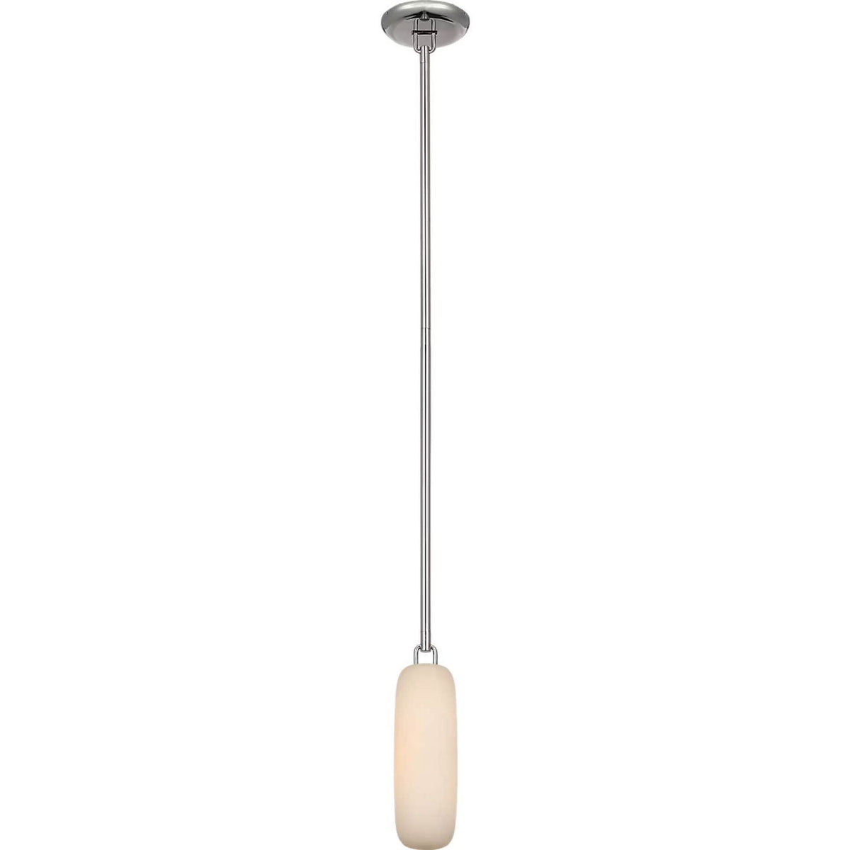 Kelly Wearstler Formosa 11" Single Pendant in Polished Nickel with Alabaster W3.25"