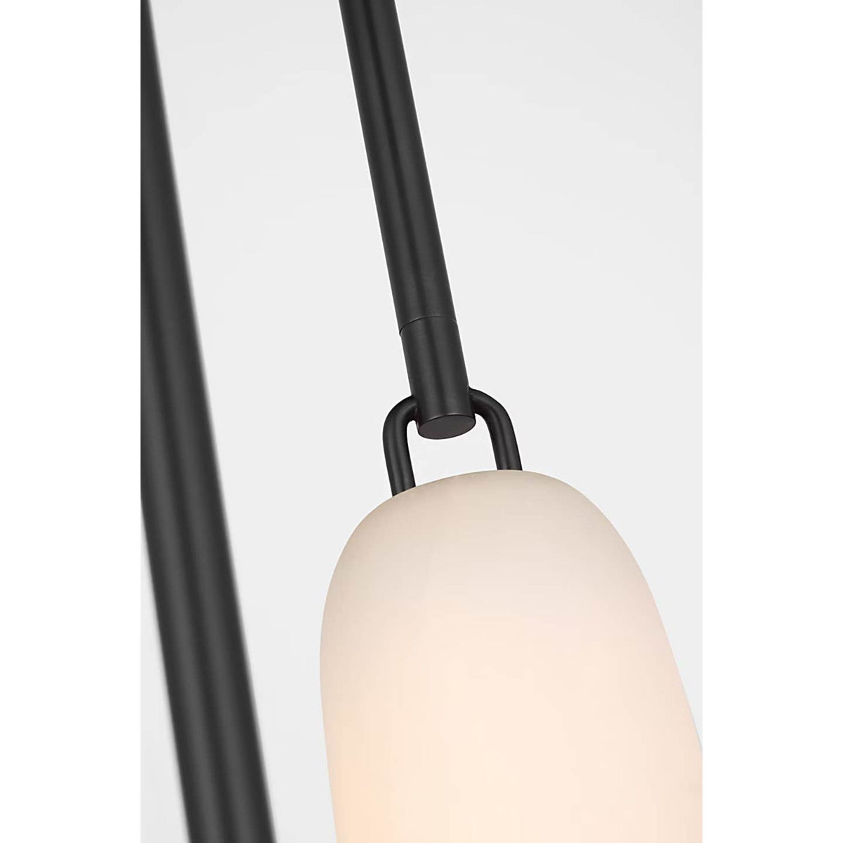 Kelly Wearstler Formosa 3-Light Pendant in Bronze with Alabaster W10.5" x H37.25"