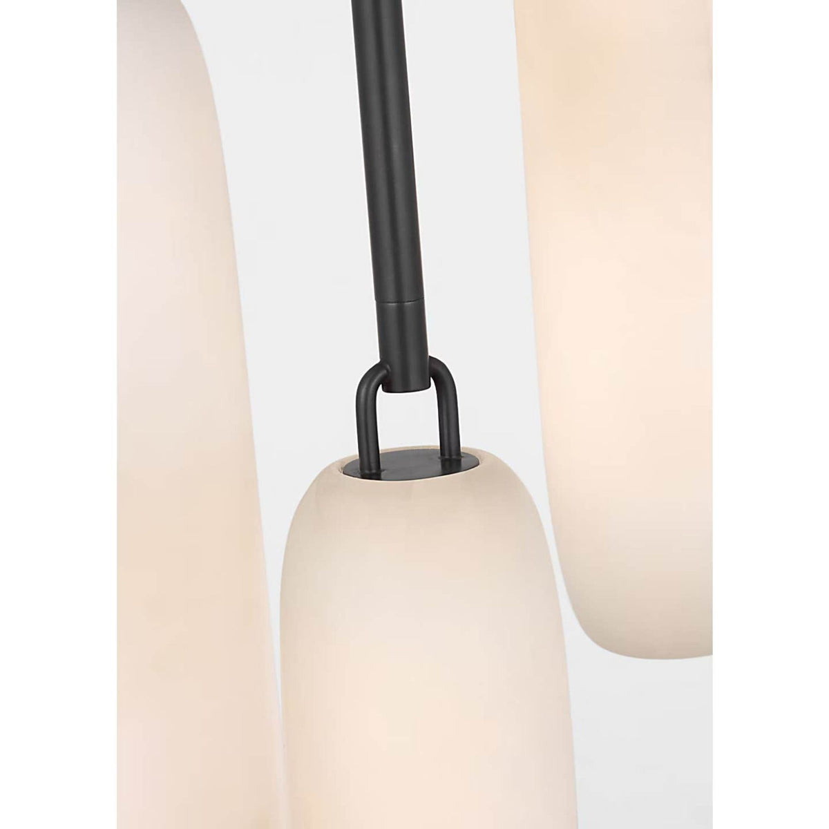 Kelly Wearstler Formosa 3-Light Pendant in Bronze with Alabaster W10.5" x H37.25"