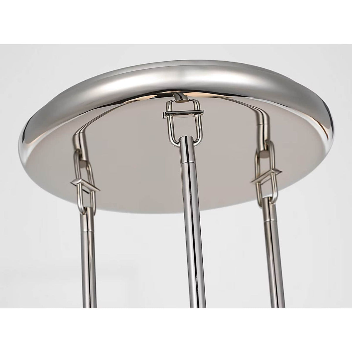 Kelly Wearstler Formosa 3-Light Pendant in Polished Nickel with Alabaster W10.5" x H37.25"