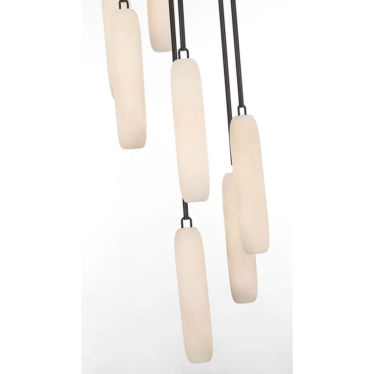 Kelly Wearstler Formosa 7-Light Pendant in Bronze with Alabaster W15.5" x H63.25"