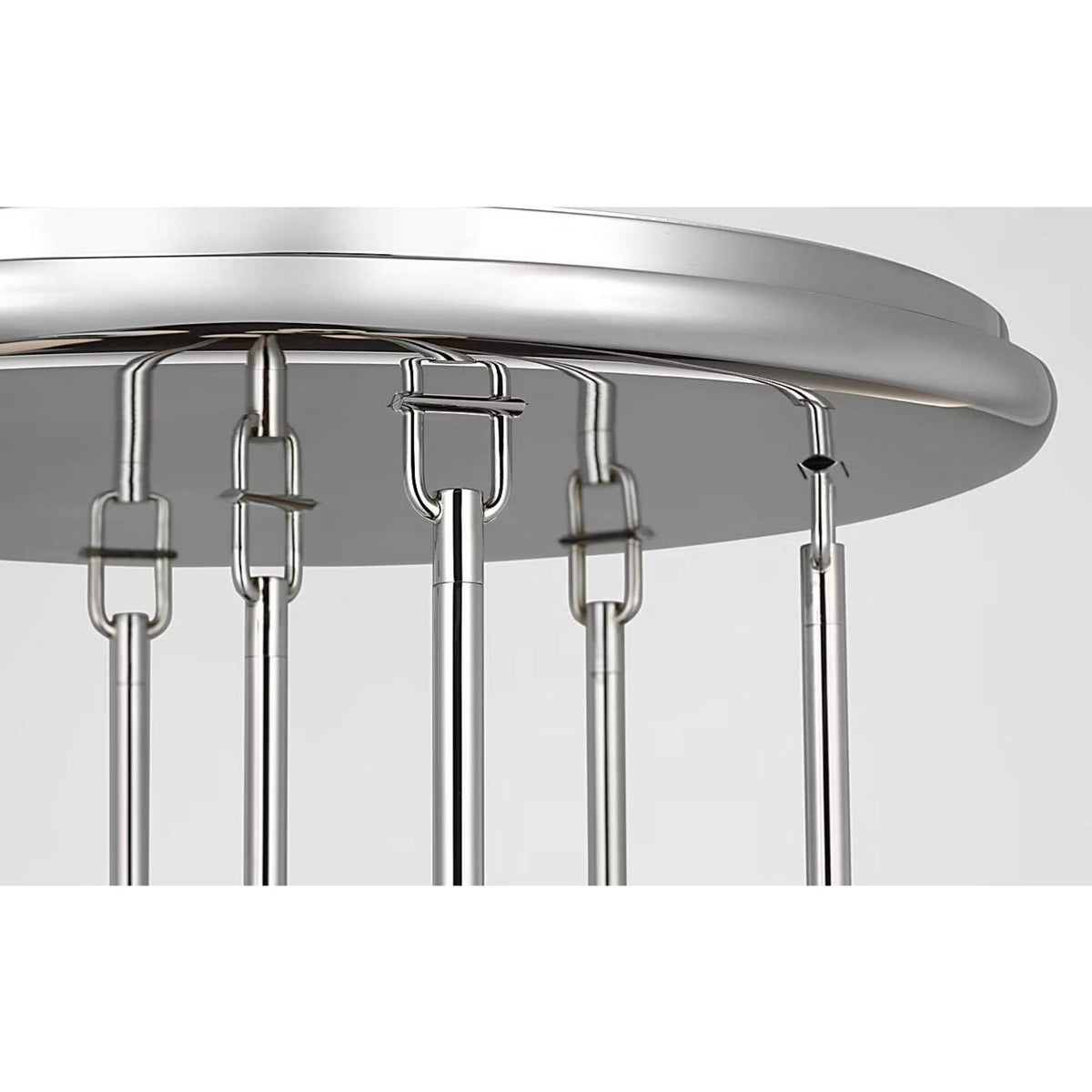Kelly Wearstler Formosa 7-Light Pendant in Polished Nickel with Alabaster W15.5" x H63.25"