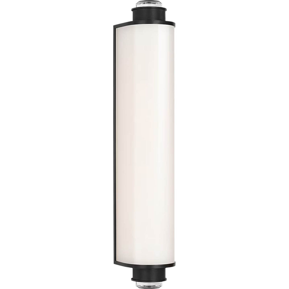 Marie Flanigan Percy 21" Linear Bath Sconce in Bronze with White Glass W3.75" x H20.5" x E4"