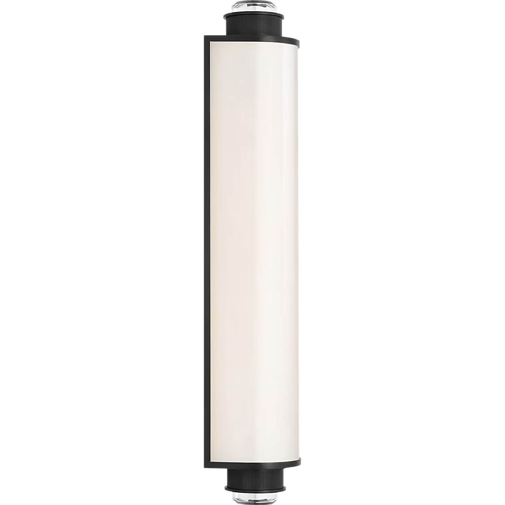 Marie Flanigan Percy 21" Linear Bath Sconce in Bronze with White Glass W3.75" x H20.5" x E4"