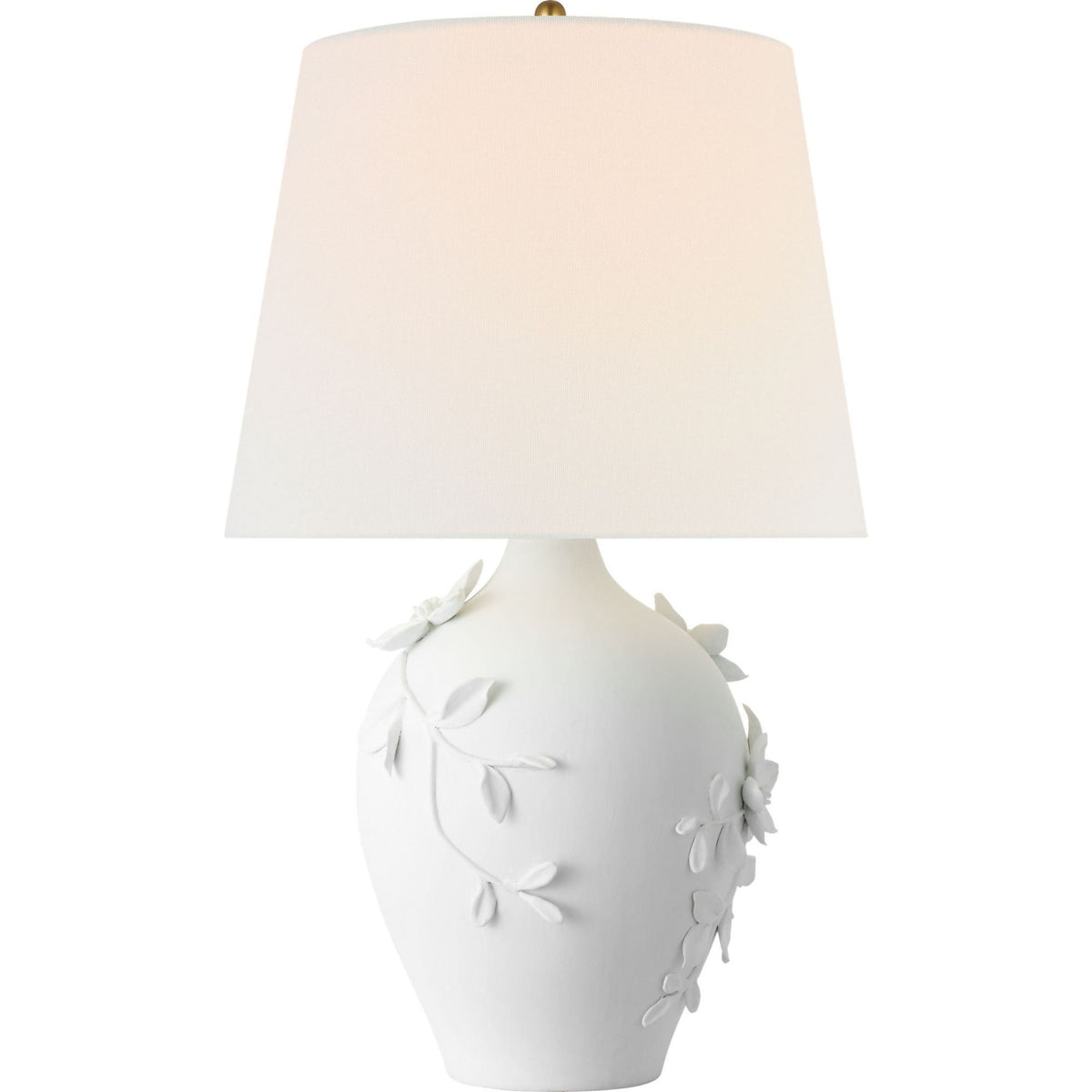 Marie Flanigan Elowen 28" Table Lamp in Plaster White with Linen Shade W17" x H27.75"