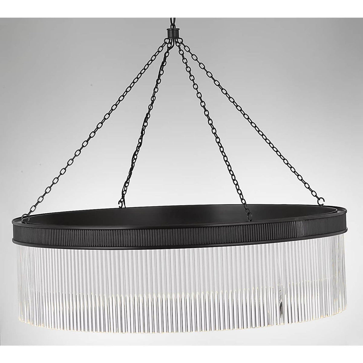 Marie Flanigan Menil 40" Chandelier in Bronze with Crystal Rods W40" x H31.25"