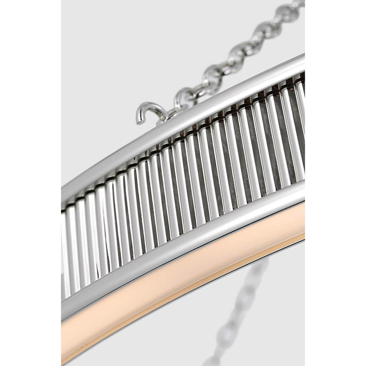Marie Flanigan Menil 40" Ring Chandelier in Polished Nickel W40" x H24.75"