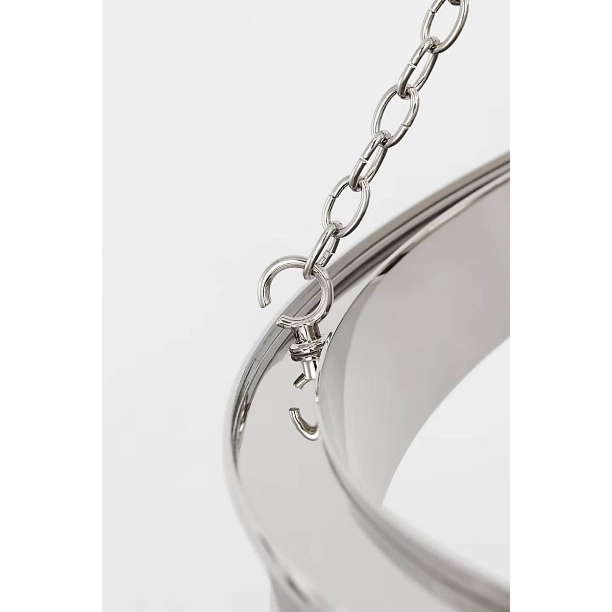 Marie Flanigan Menil 40" Ring Chandelier in Polished Nickel W40" x H24.75"