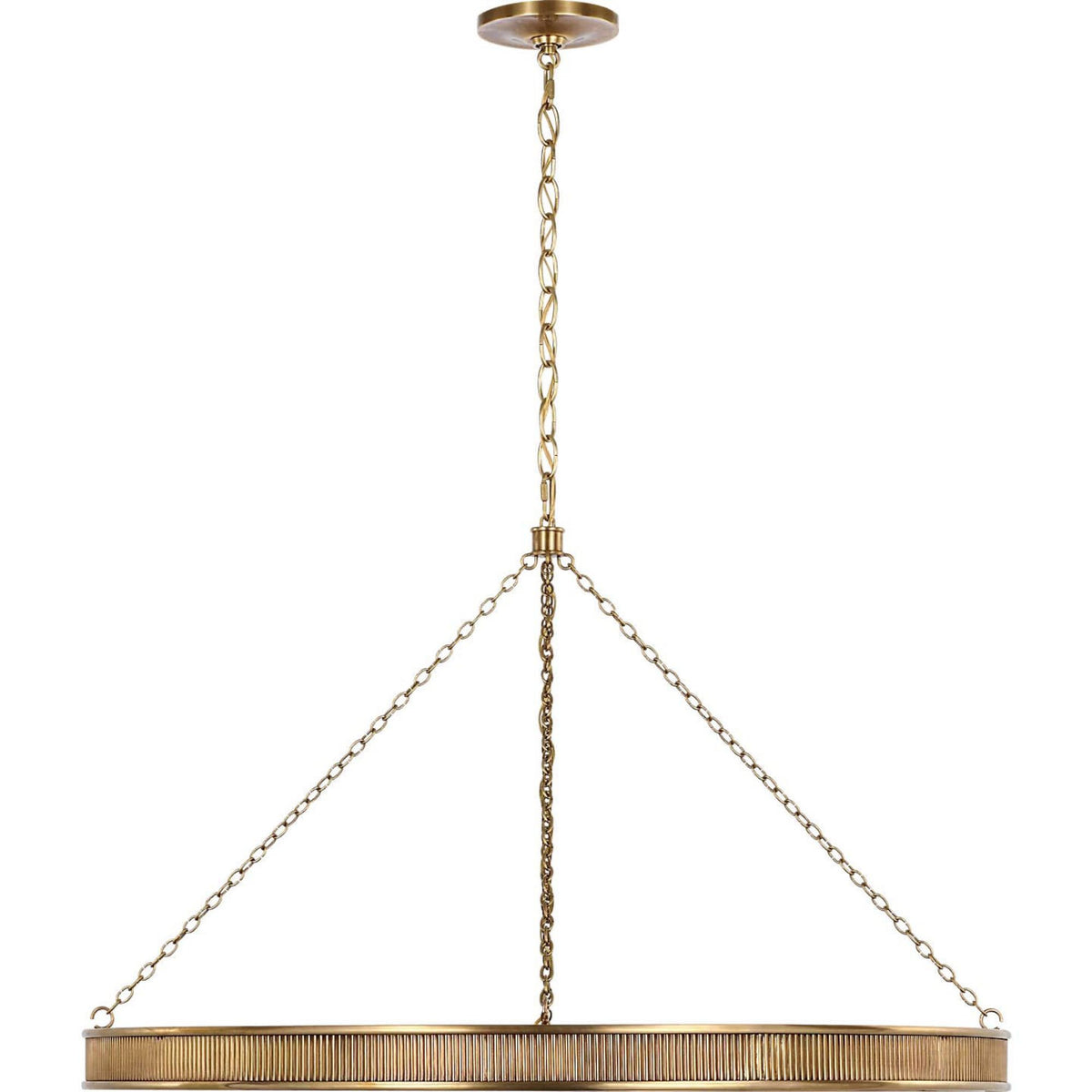 Marie Flanigan Menil 40" Ring Chandelier in Soft Brass W40" x H24.75"