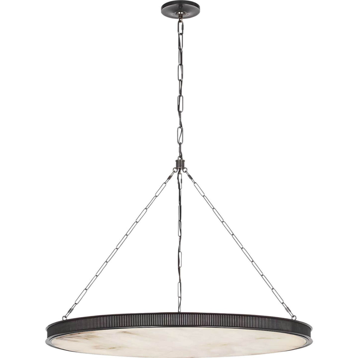 Marie Flanigan Matthew 40" Chandelier in Bronze with Alabaster W40" x H28.5"