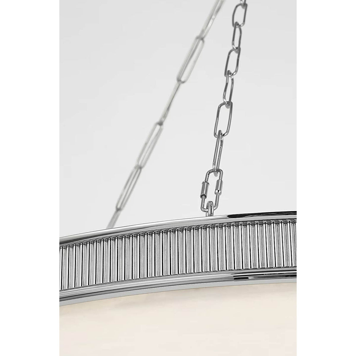 Marie Flanigan Matthew 40" Chandelier in Polished Nickel with Alabaster W40" x H28.5"