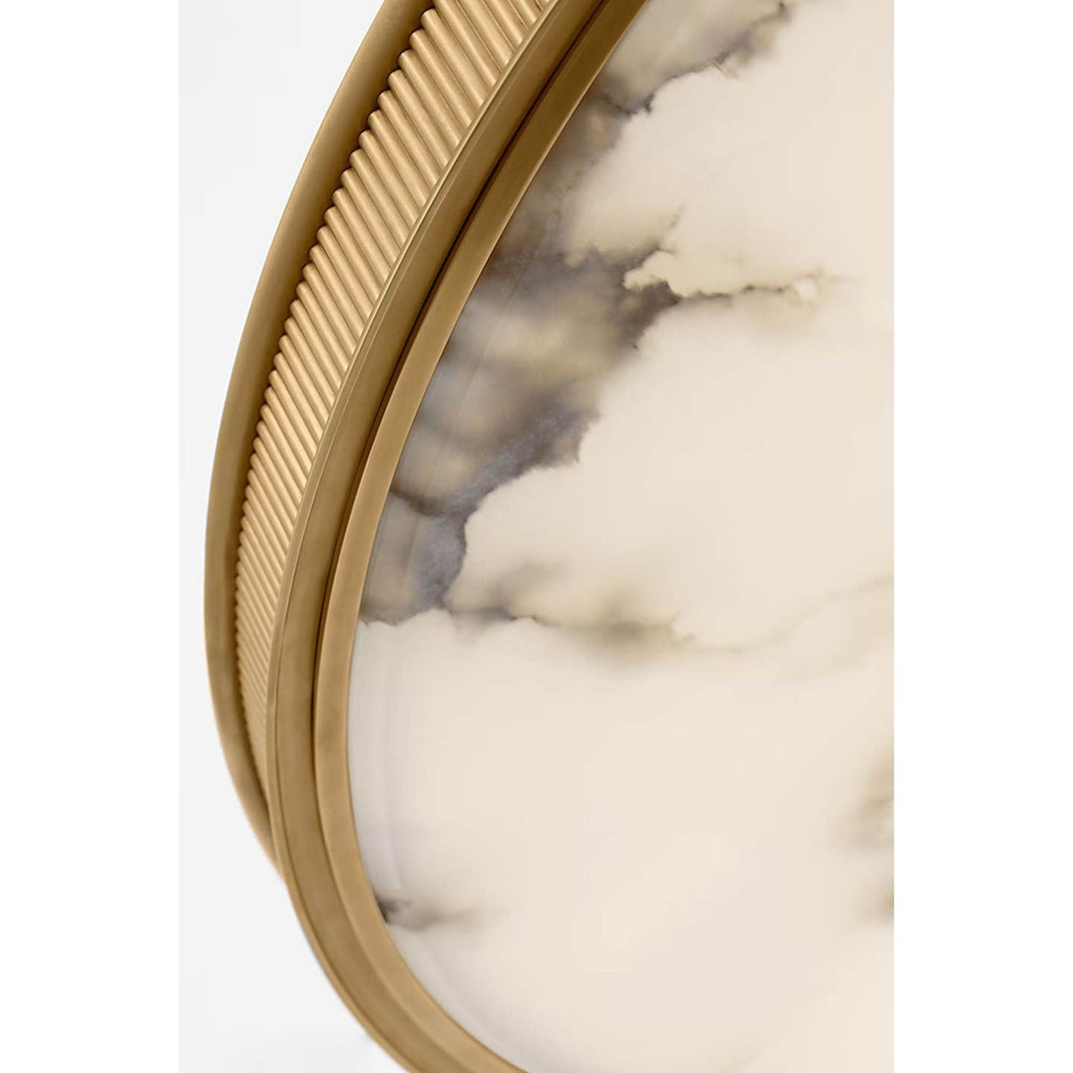 Marie Flanigan Matthew 40" Chandelier in Soft Brass with Alabaster W40" x H28.5"