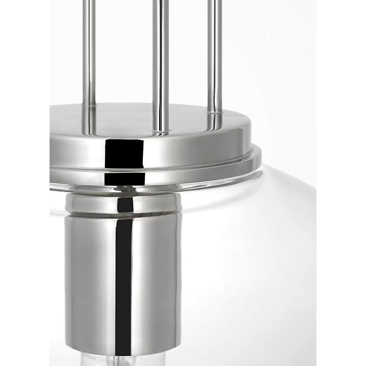 Marie Flanigan Meir 12" Pendant in Polished Nickel with Clear Glass W12"