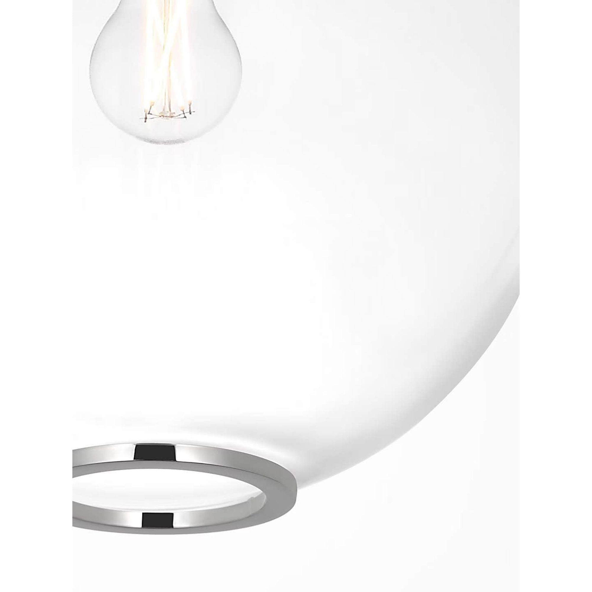 Marie Flanigan Meir 12" Pendant in Polished Nickel with Clear Glass W12"
