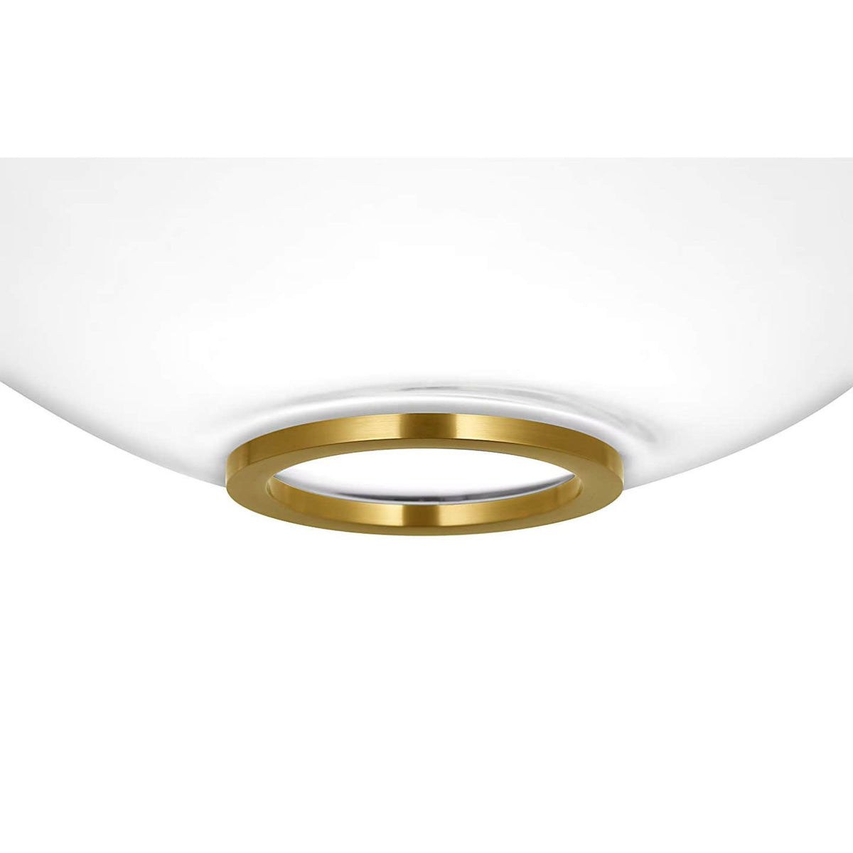 Marie Flanigan Meir 16" Pendant in Soft Brass with Clear Glass W16"