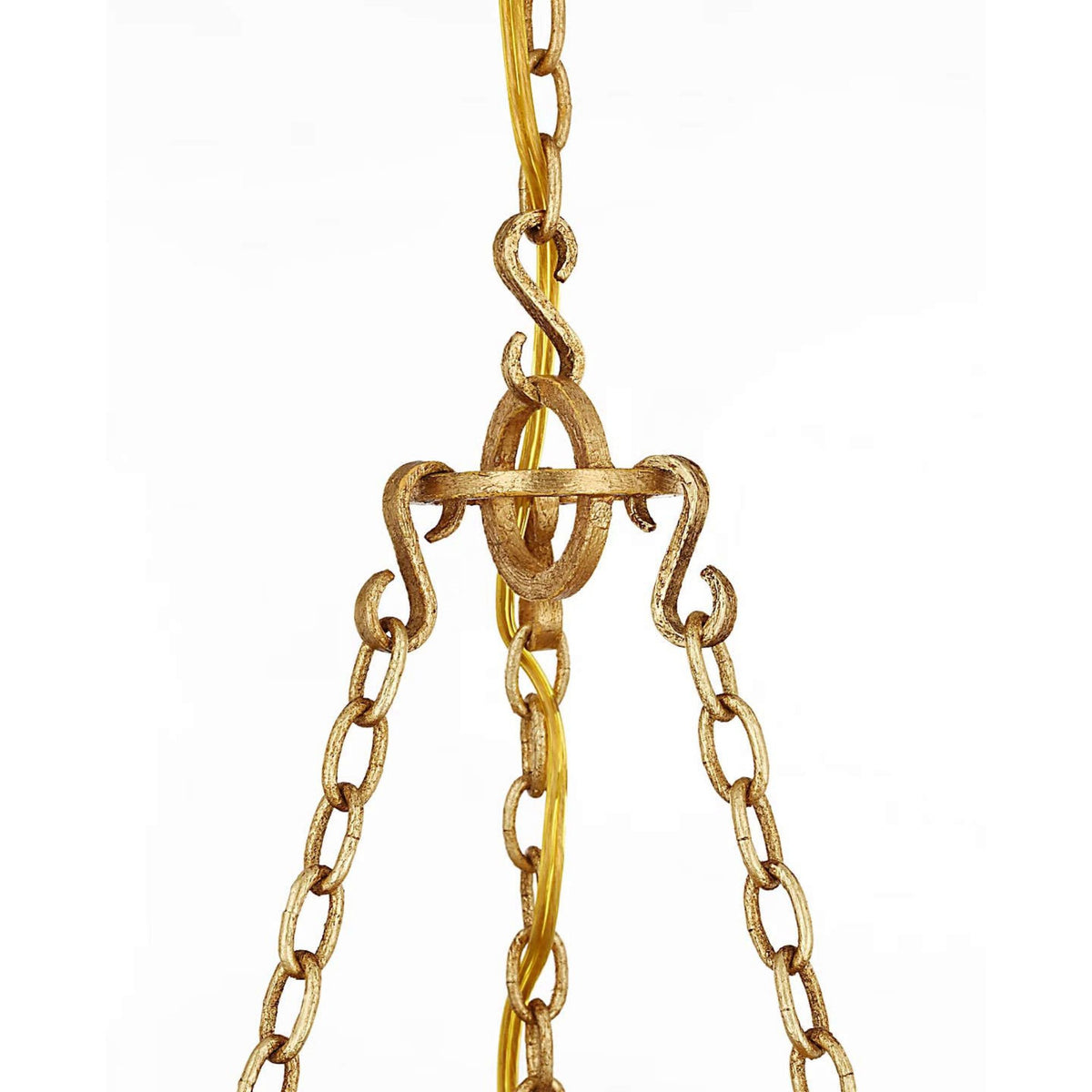 Marie Flanigan Sinclair 26" Sculpted Chandelier in French Gild W26" x H32"
