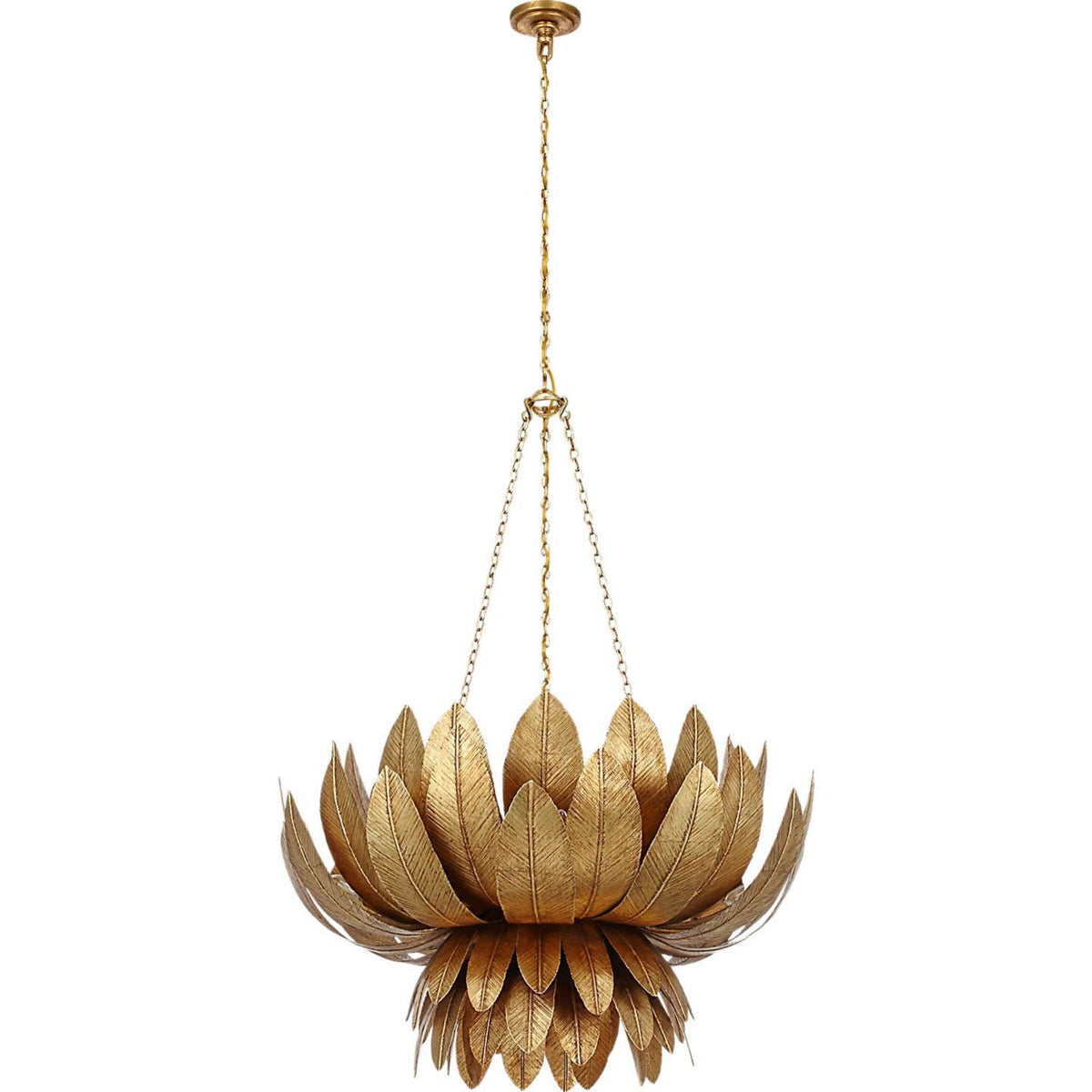 Marie Flanigan Sinclair 34" Sculpted Chandelier in French Gild W33.75" x H41.75"