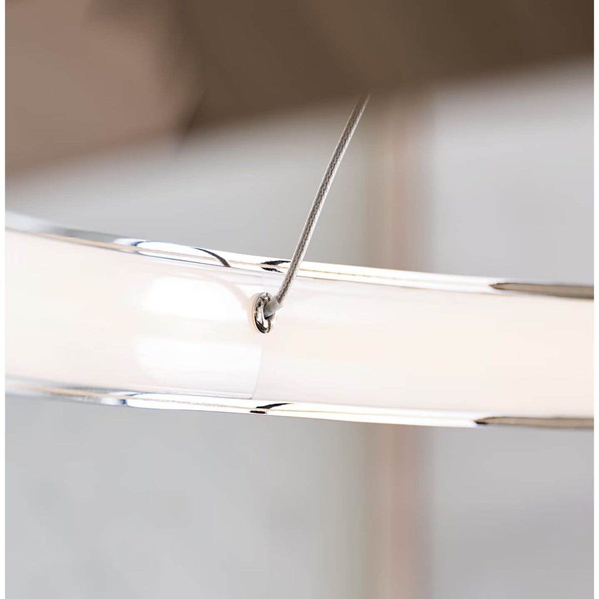 Peter Bristol Encircle 48" Ring Chandelier in Polished Nickel W48"