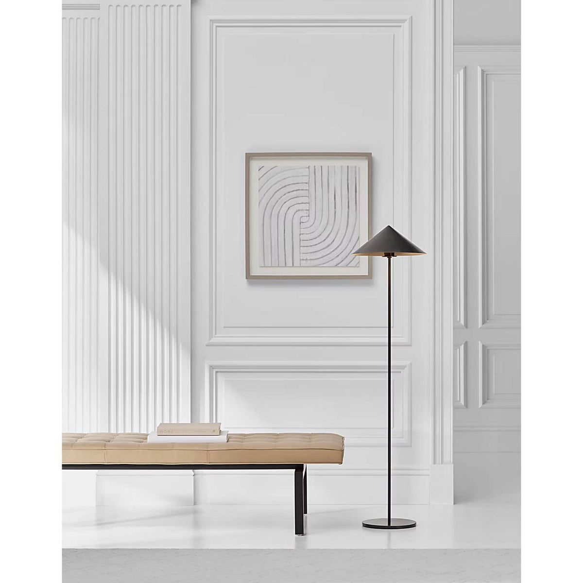 Paloma Contreras Orsay Medium Floor Lamp in Bronze W14" x H55"