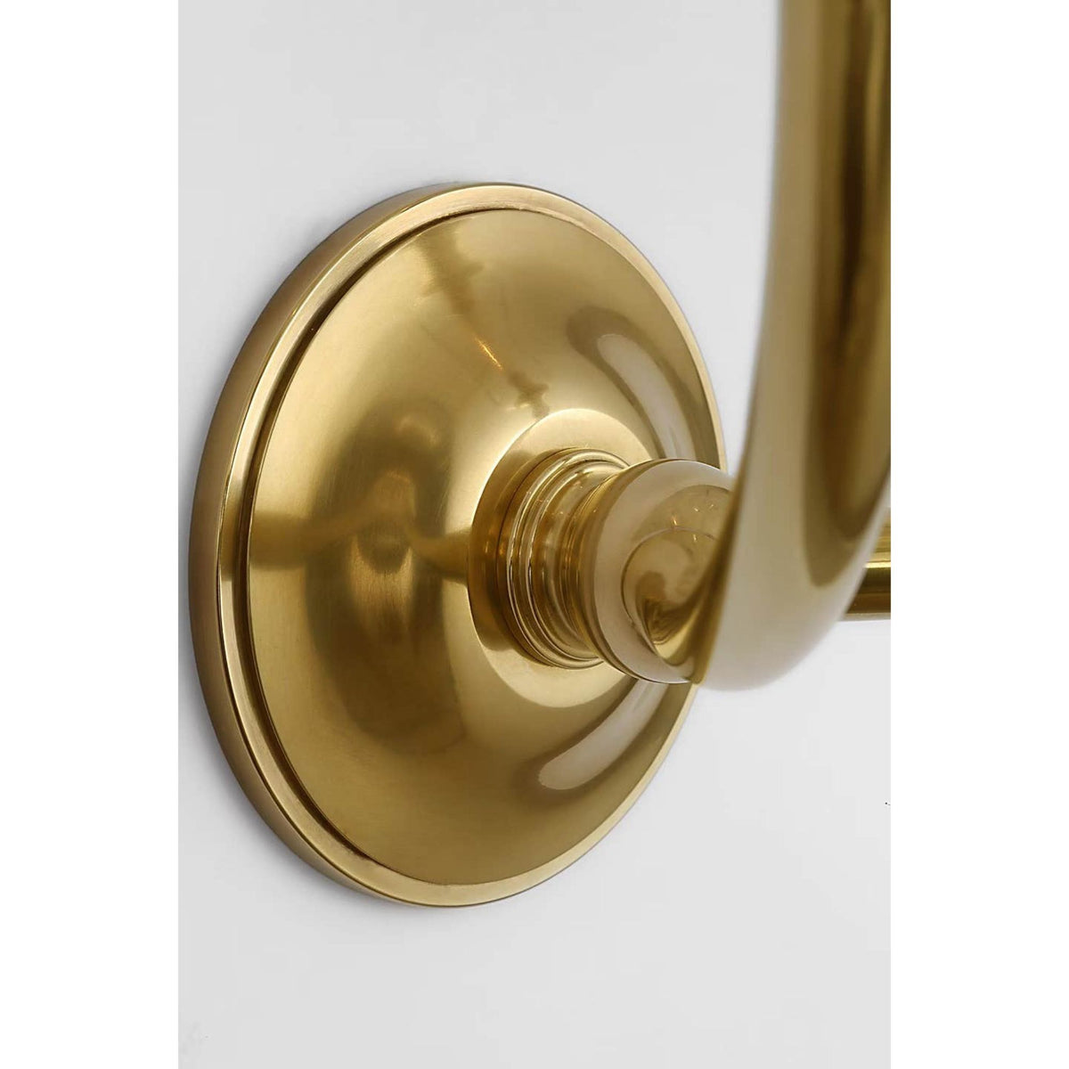 Ralph Lauren Embers 20" Double Hurricane Sconce in Natural Brass with Clear Glass W17.25" x H20.25" x E11.25"