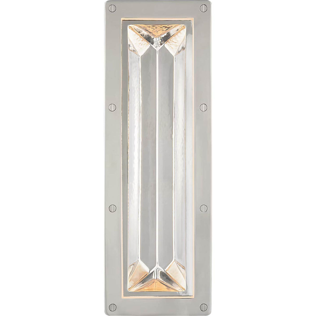 Ralph Lauren Rolland 16" Sconce in Polished Nickel and Clear Glass W5.75" x H16.75" x E2.25"