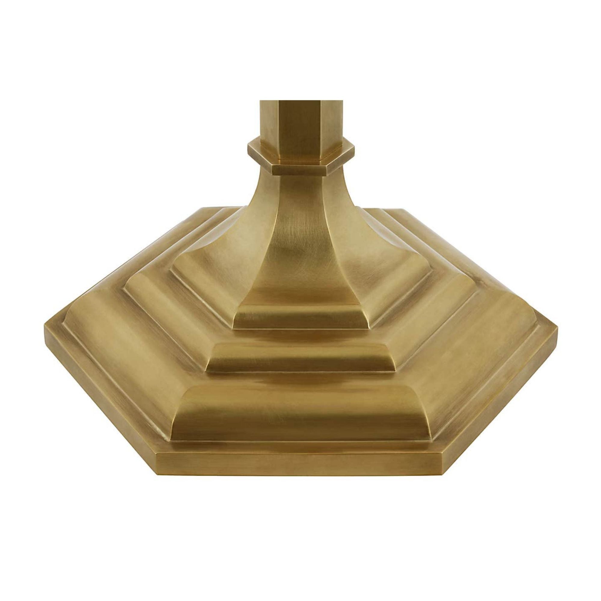 Ralph Lauren Irving 27" Table Lamp in Natural Brass with Silk Pleated Shade W14" x H26.75"